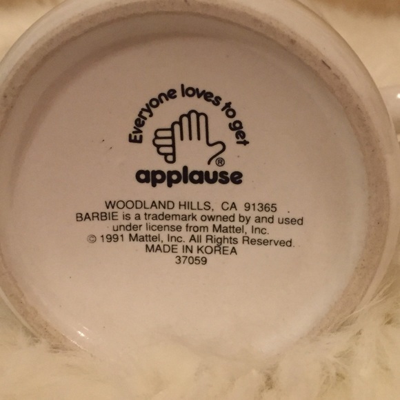 BARBIE!!!! Vintage Mug 1991 Applause - Picture 7 of 7